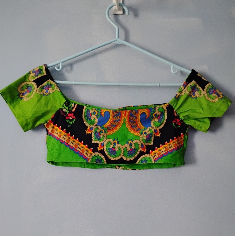 Farm Rio Multicolor Crop Top P XS - Picture 3 of 6